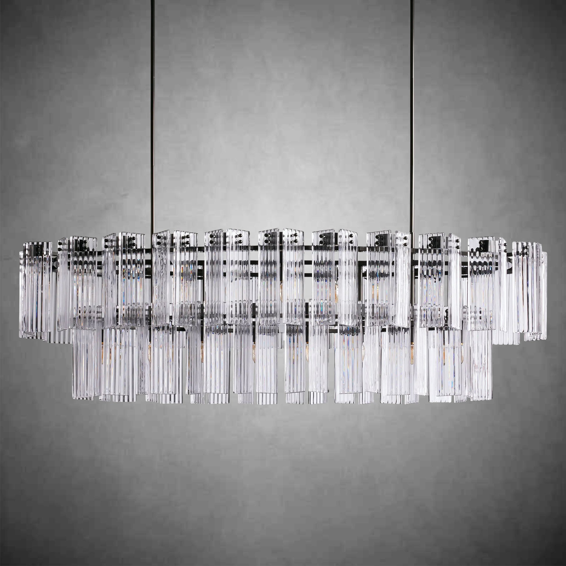 Delsie Oval Chandelier 51''63''72''-Fanci Lamps