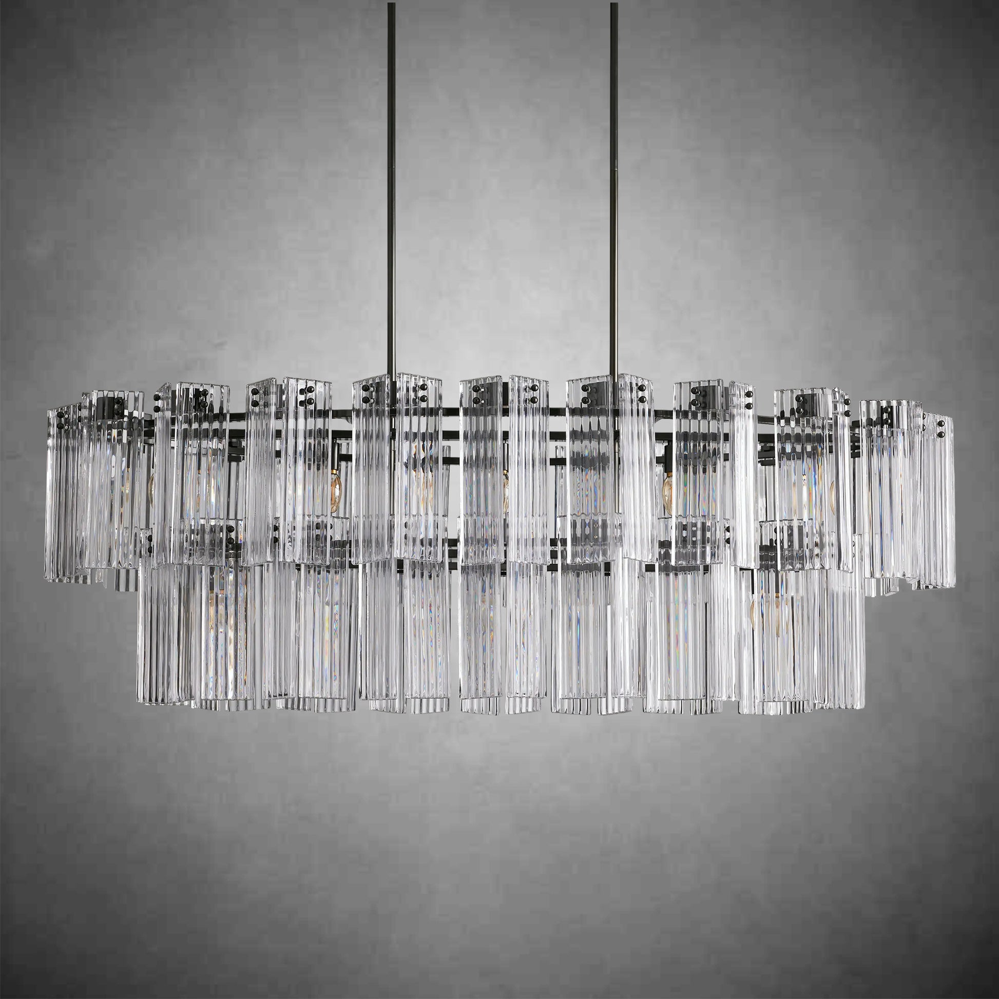 Delsie Oval Chandelier 51''63''72''-Fanci Lamps