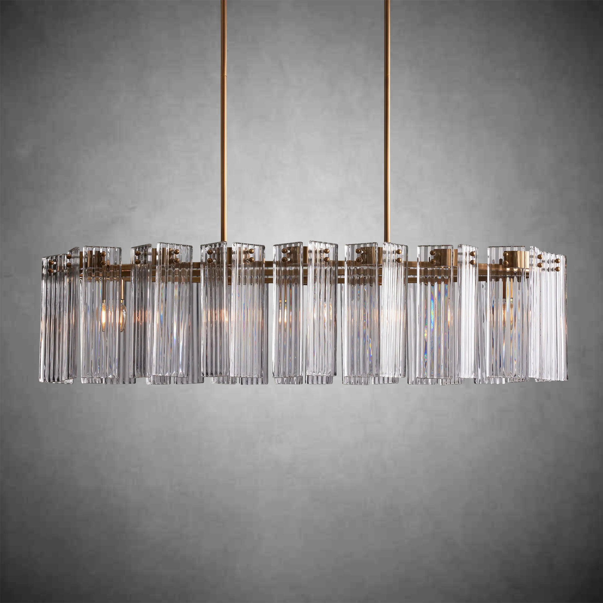 Delsie Oval Chandelier 51''63''72''-Fanci Lamps