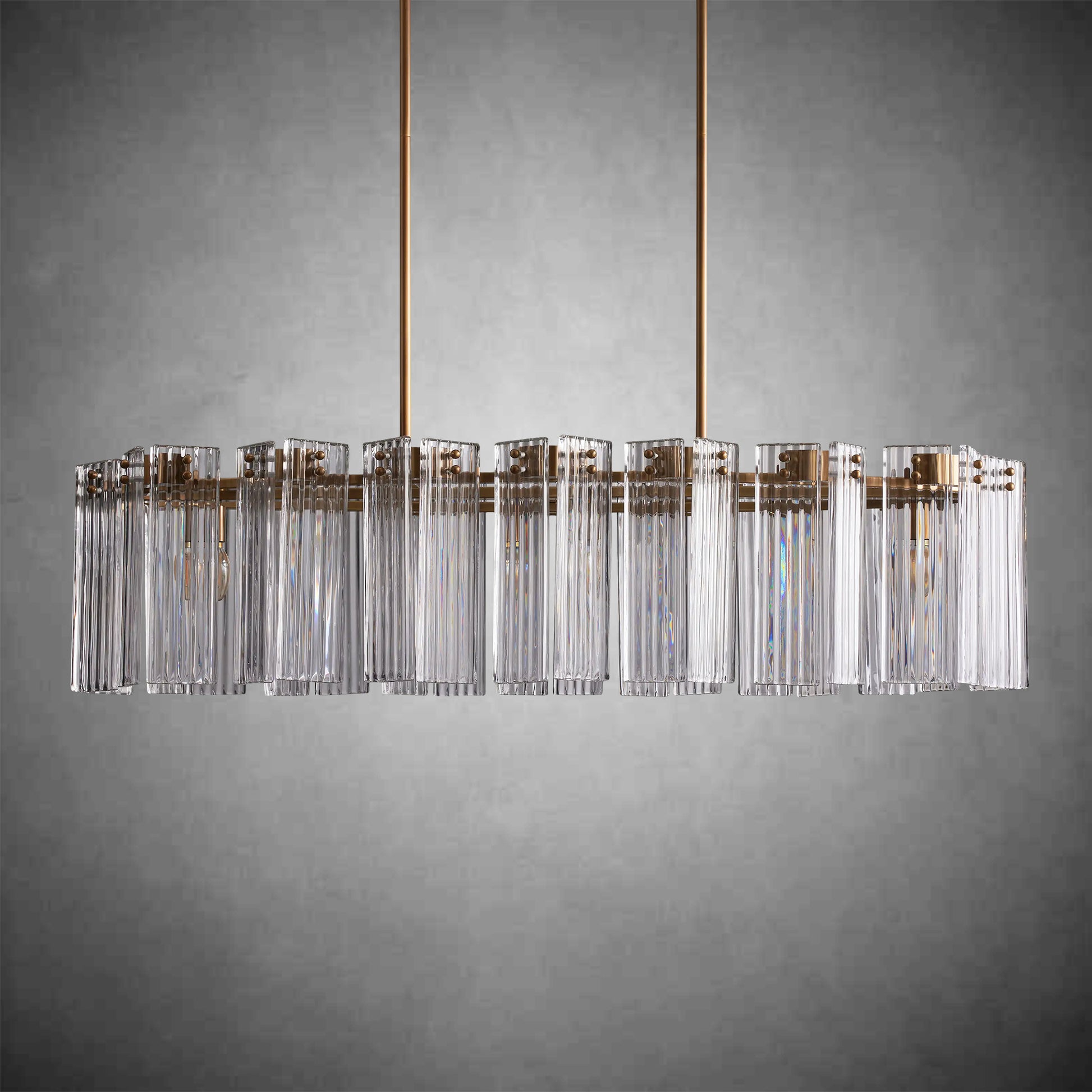 Delsie Oval Chandelier 51''63''72''-Fanci Lamps