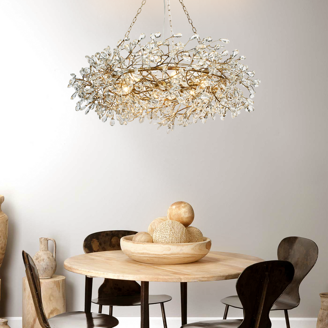 Fiore Crown Chandelier 39''48''60''-Fanci Lamps