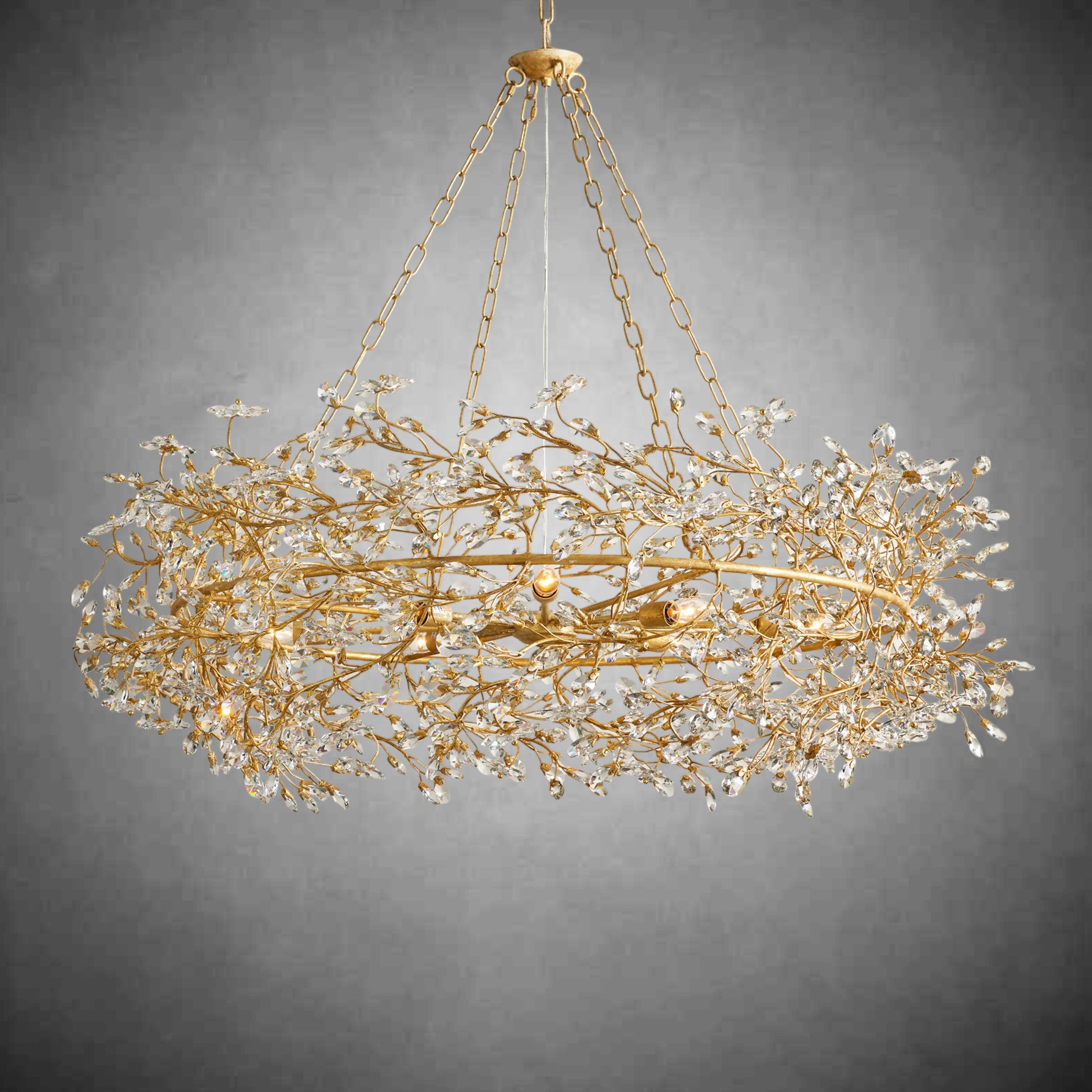 Fiore Crown Chandelier 39''48''60''-Fanci Lamps
