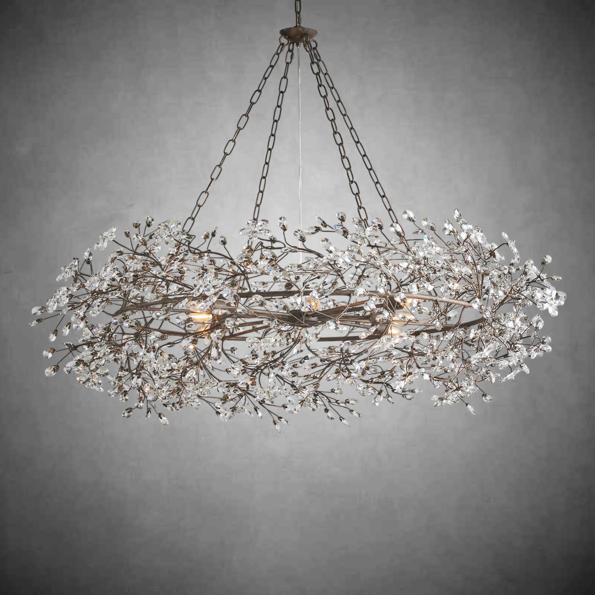 Fiore Crown Chandelier 39''48''60''-Fanci Lamps