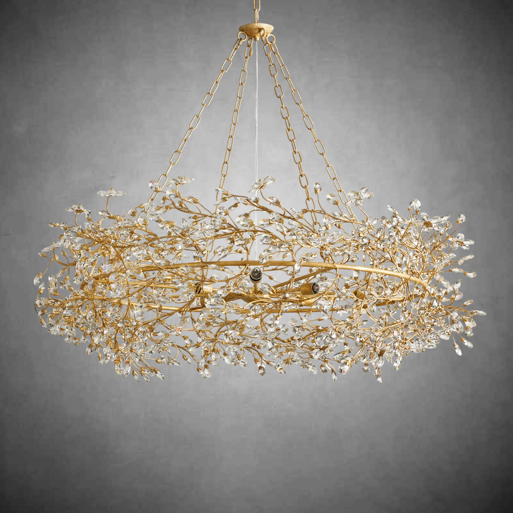 Fiore Crown Chandelier 39''48''60''-Fanci Lamps