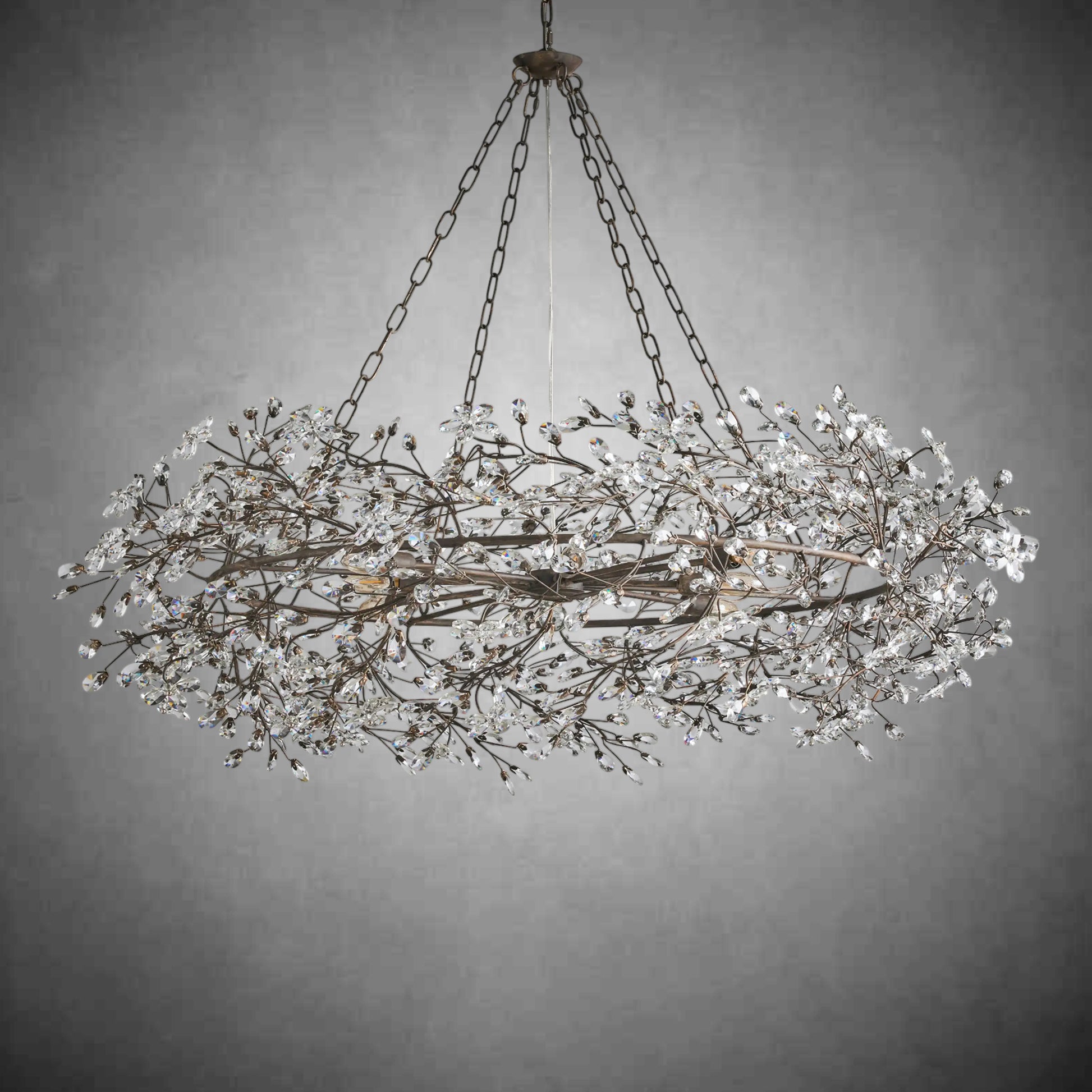 Fiore Crown Chandelier 39''48''60''-Fanci Lamps
