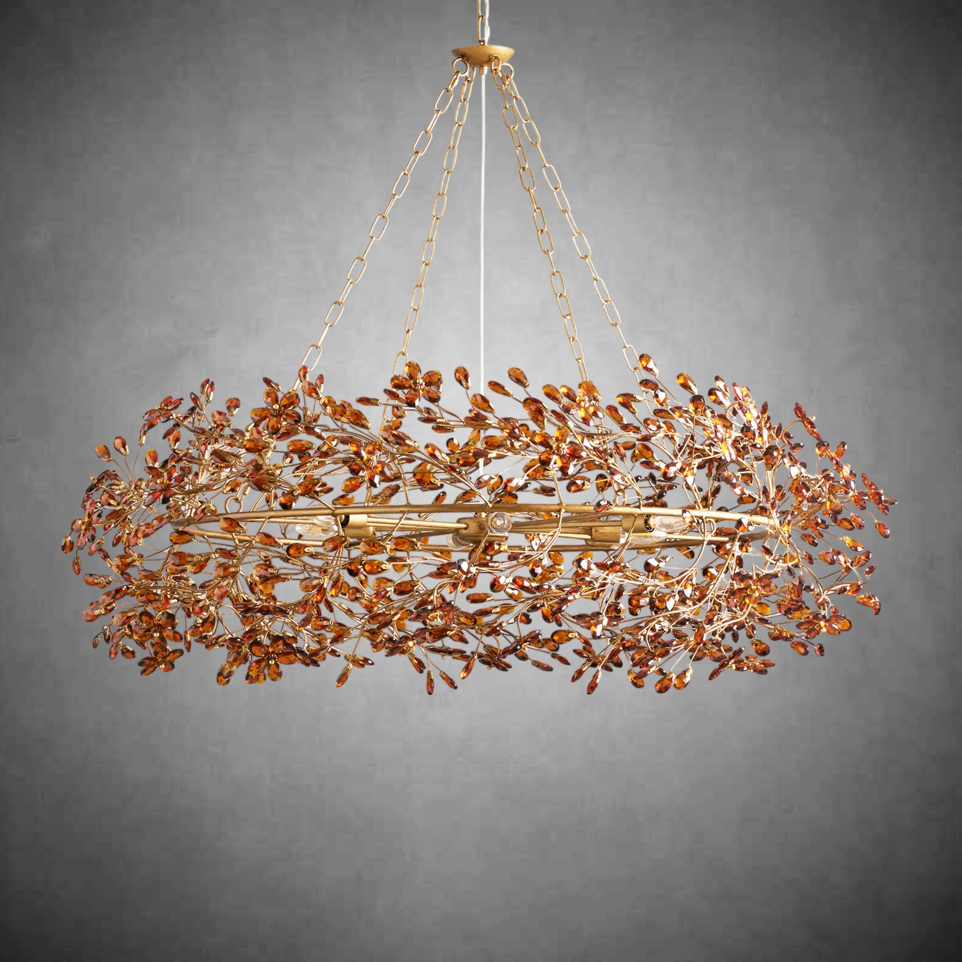 Fiore Crown Chandelier 39''48''60''-Fanci Lamps