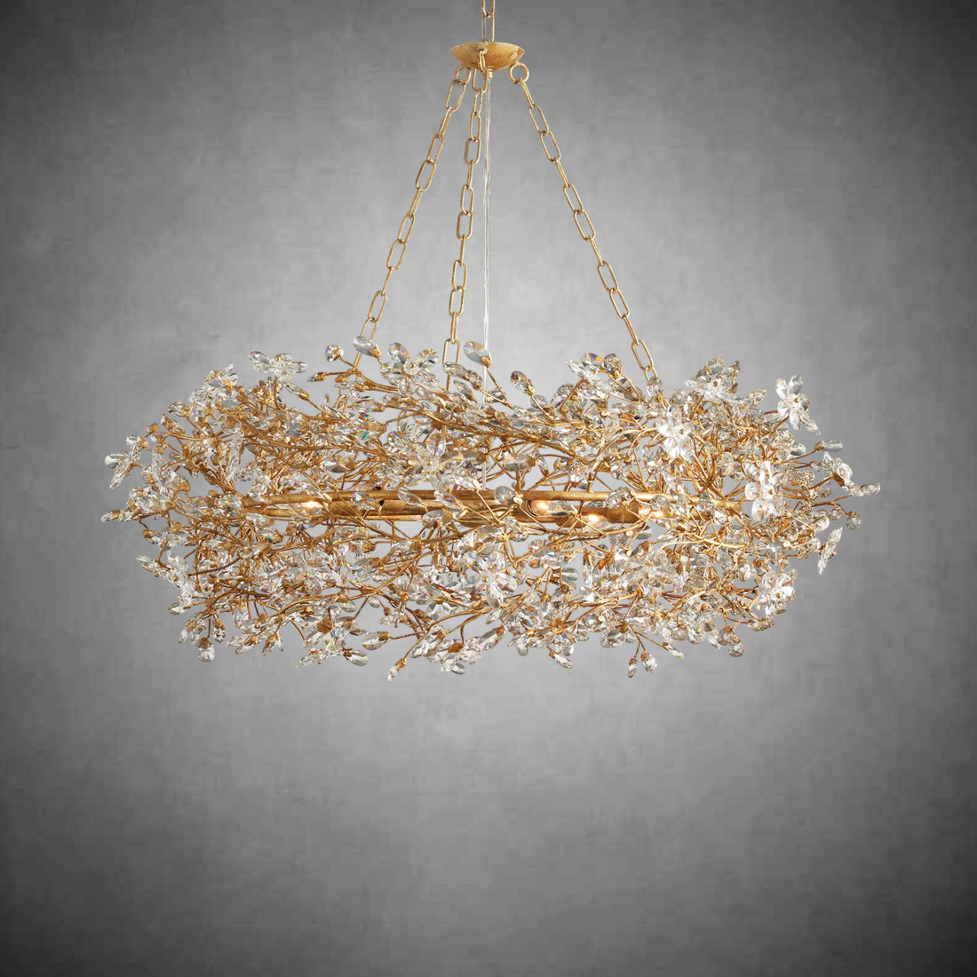 Fiore Crown Chandelier 39''48''60''-Fanci Lamps