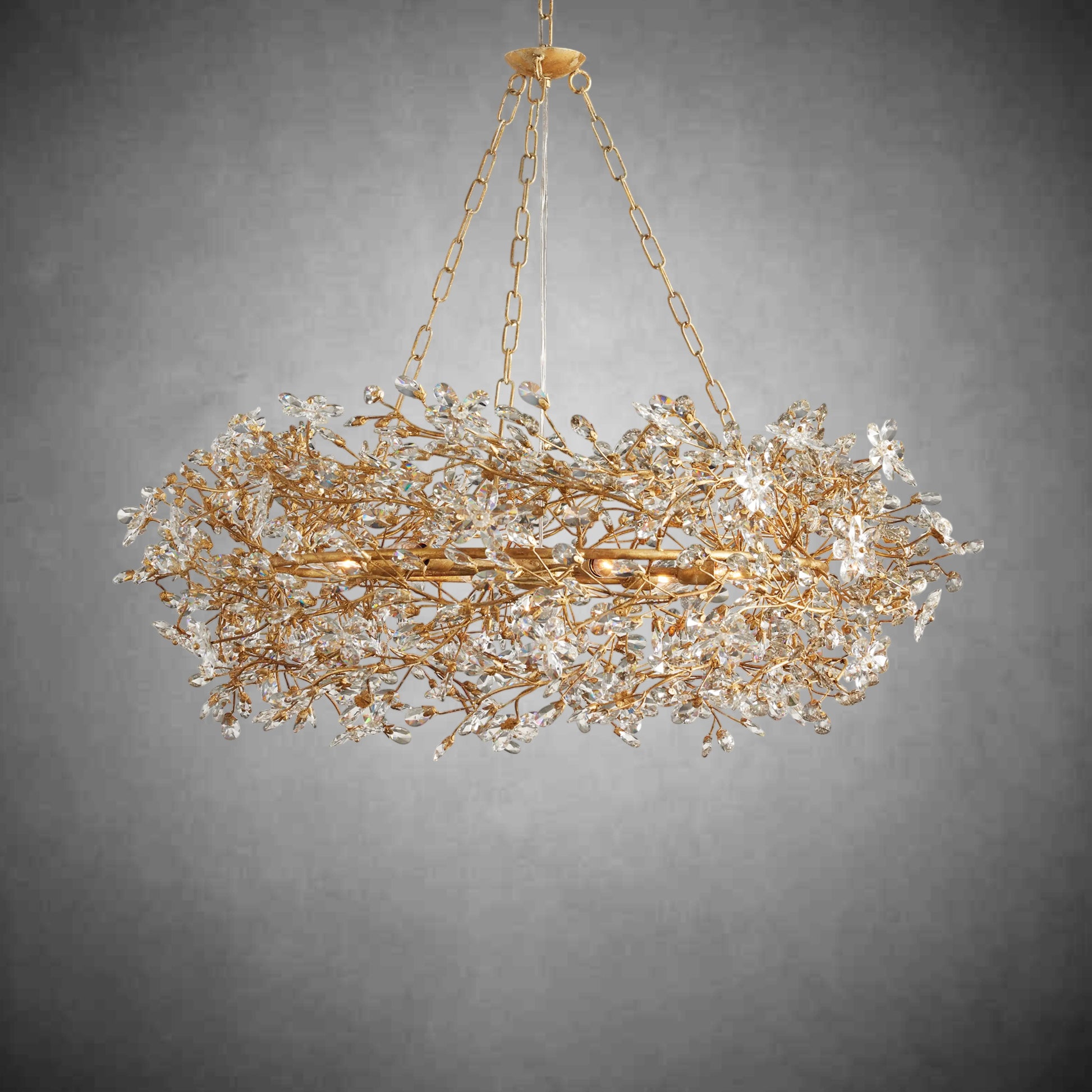 Fiore Crown Chandelier 39''48''60''-Fanci Lamps