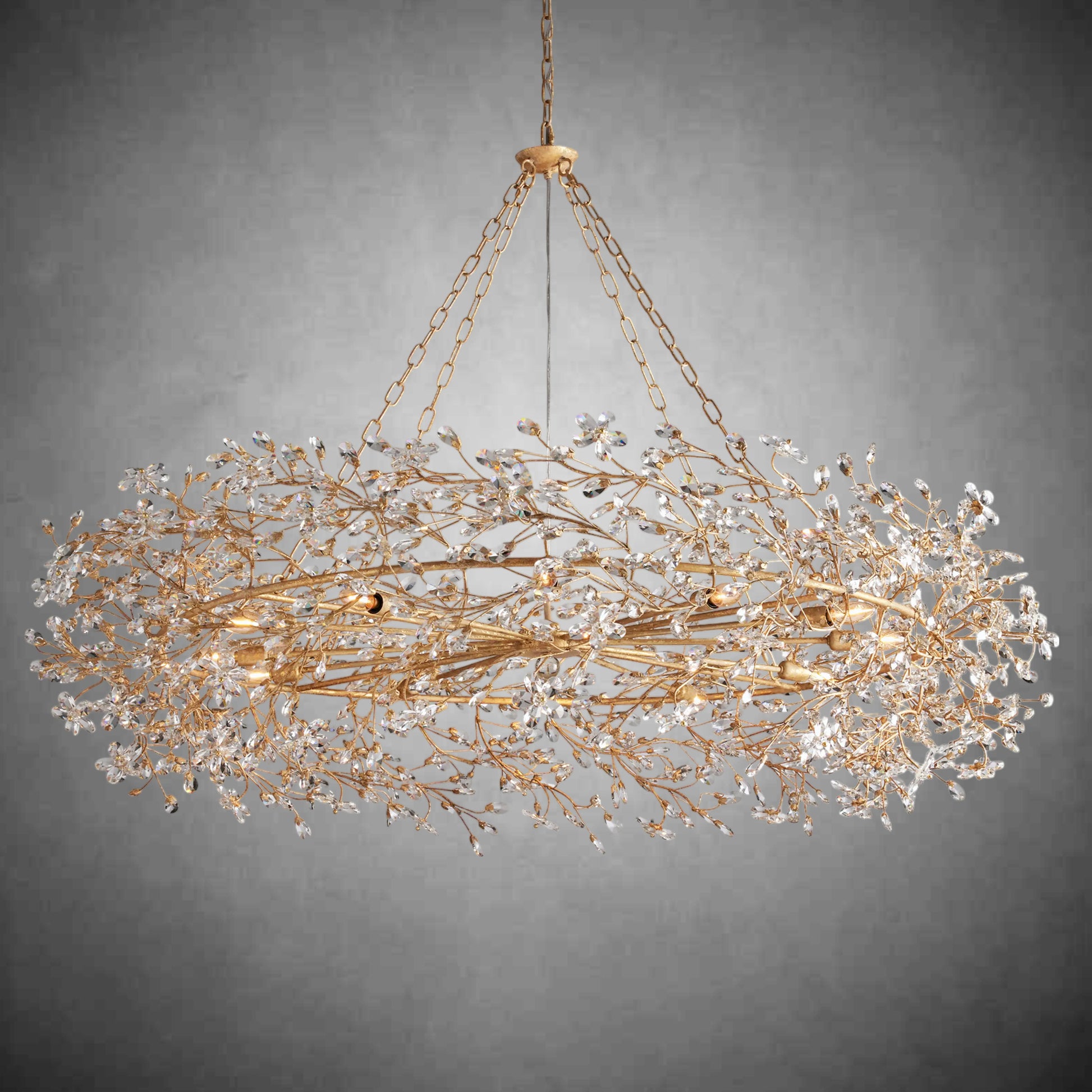 Fiore Crown Chandelier 39''48''60''-Fanci Lamps