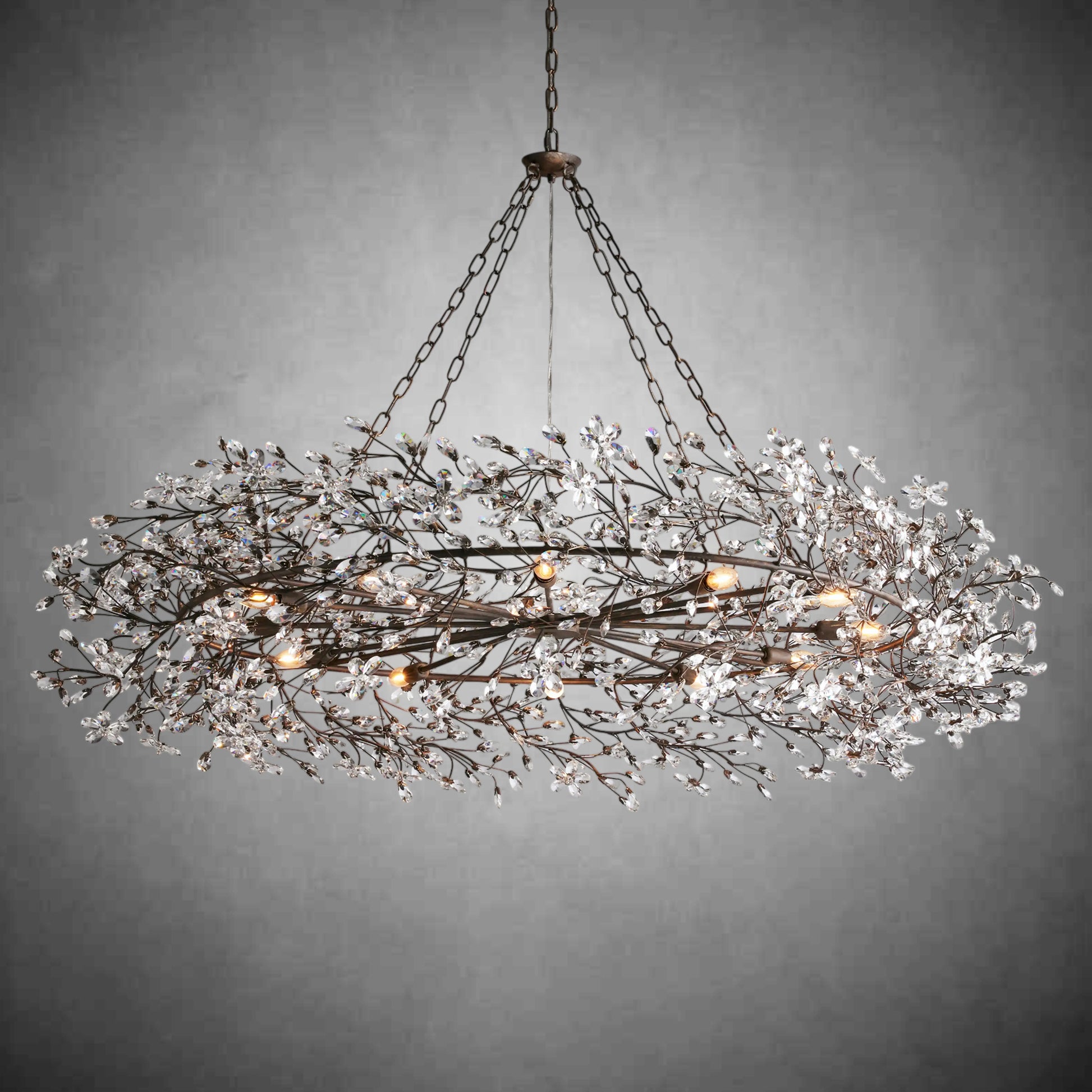 Fiore Crown Chandelier 39''48''60''-Fanci Lamps