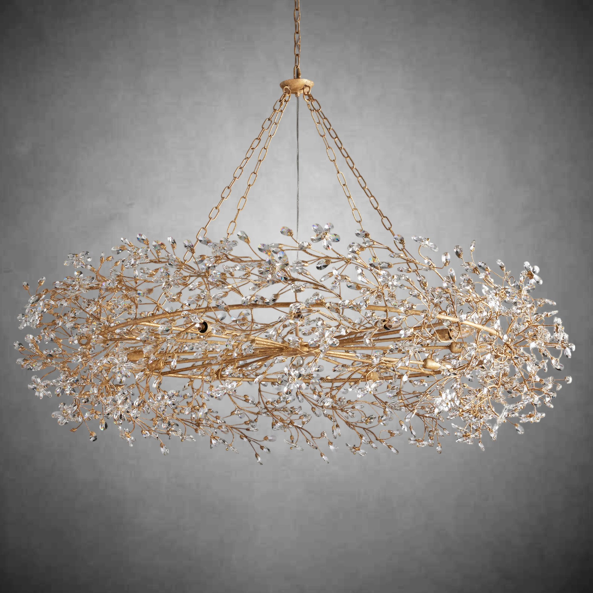 Fiore Crown Chandelier 39''48''60''-Fanci Lamps