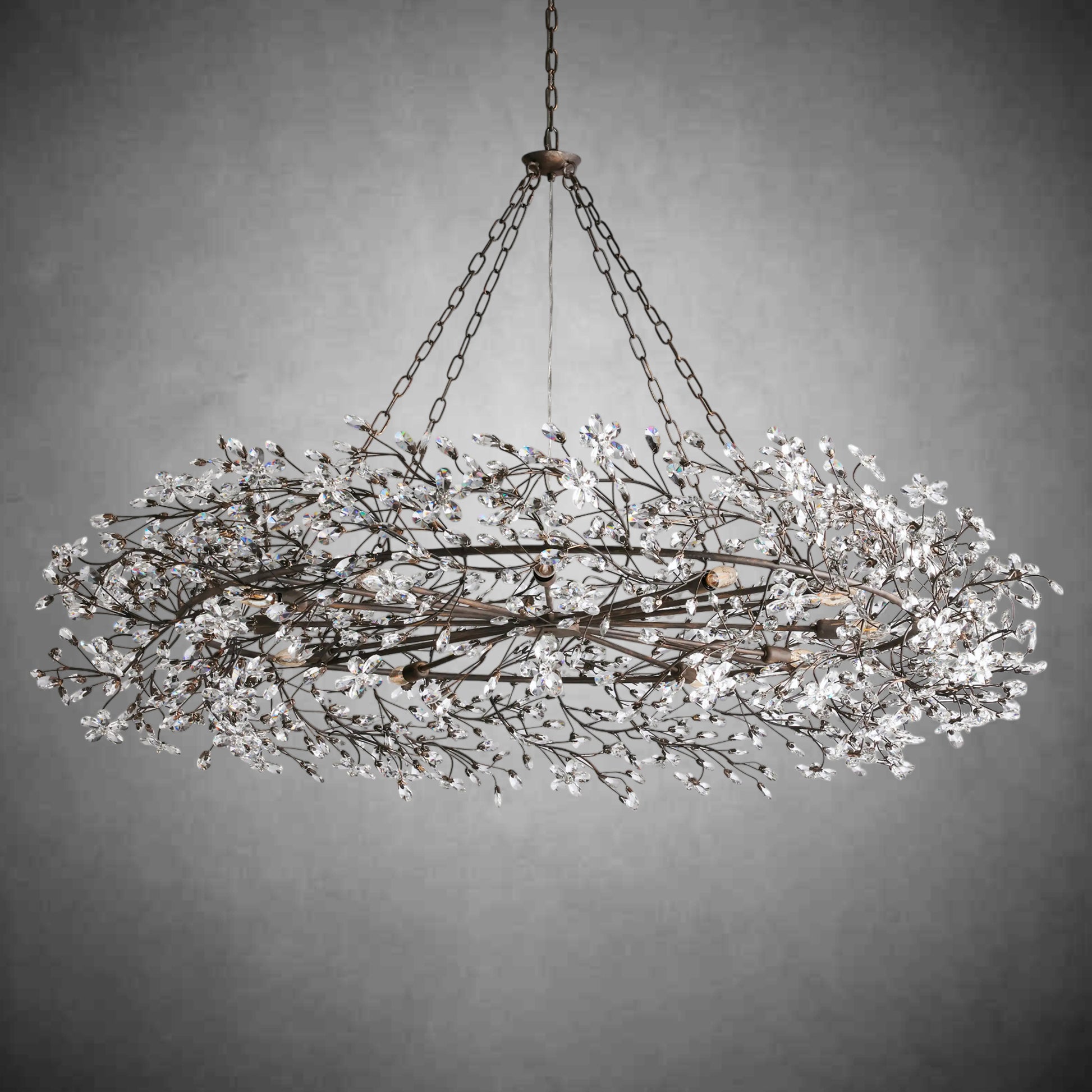 Fiore Crown Chandelier 39''48''60''-Fanci Lamps