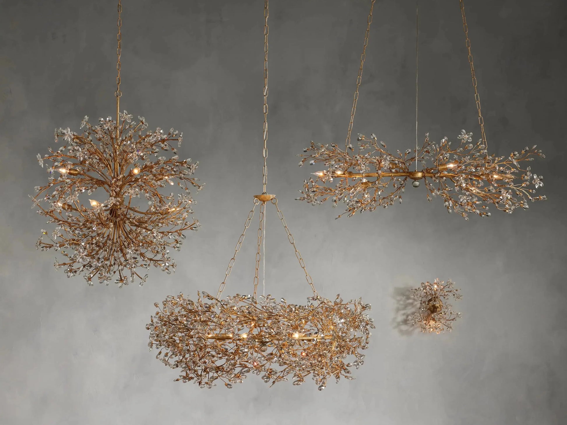 Fiore Crown Chandelier 39''48''60''-Fanci Lamps