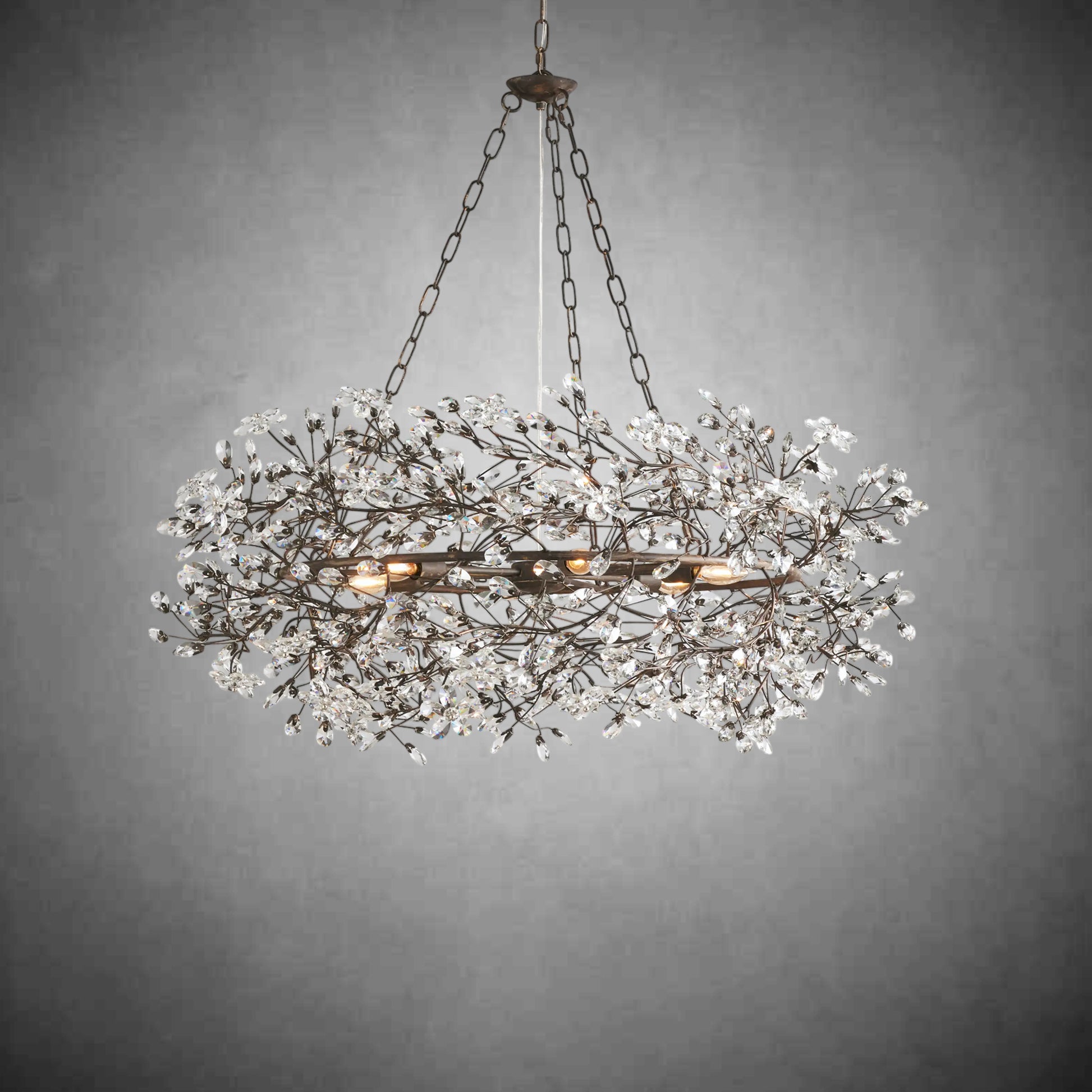 Fiore Crown Chandelier 39''48''60''-Fanci Lamps