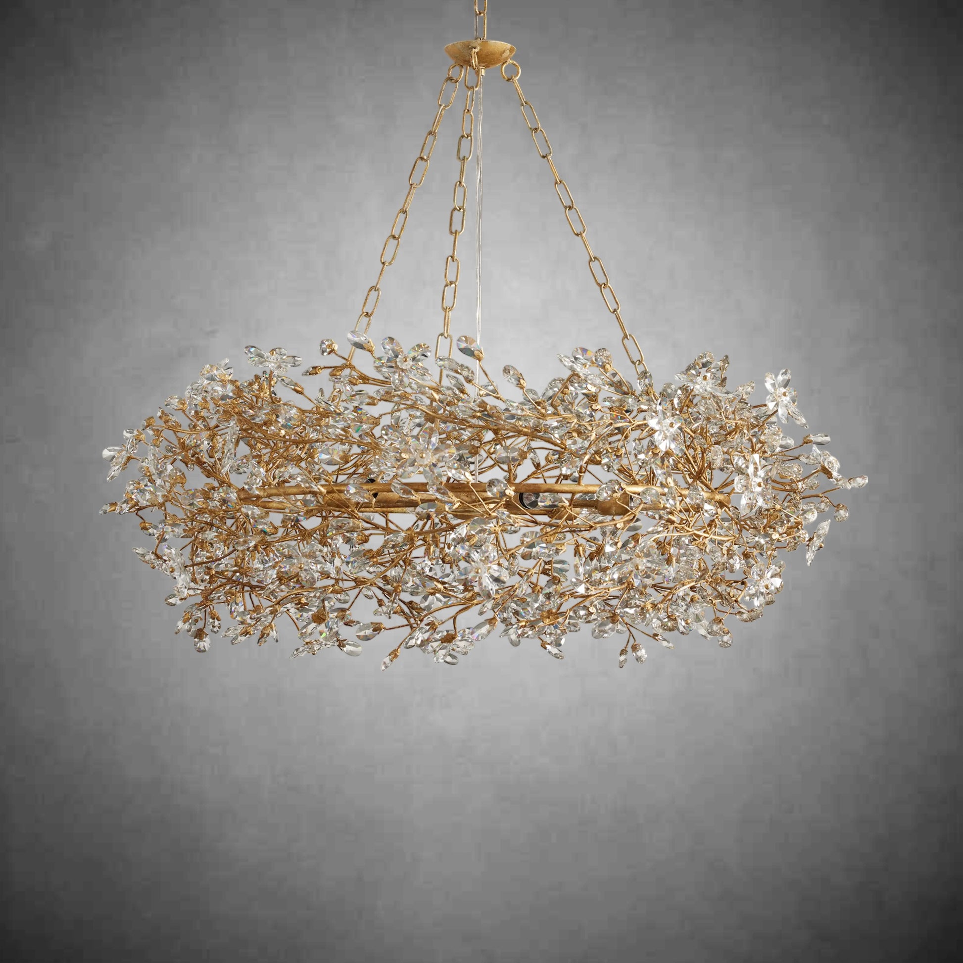 Fiore Crown Chandelier 39''48''60''-Fanci Lamps