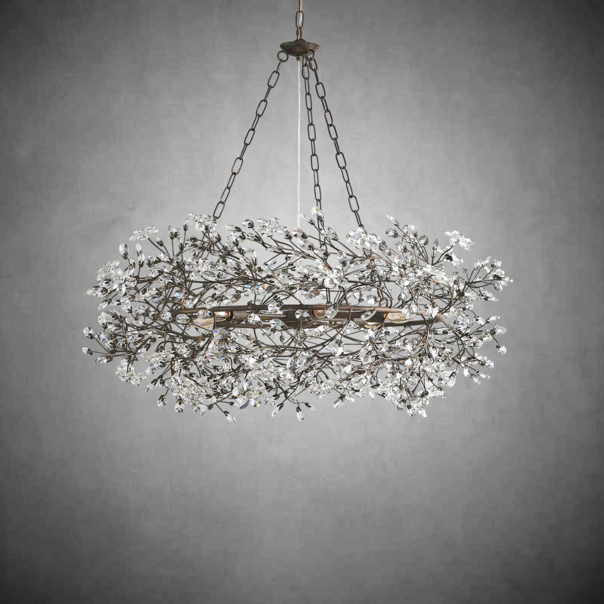 Fiore Crown Chandelier 39''48''60''-Fanci Lamps