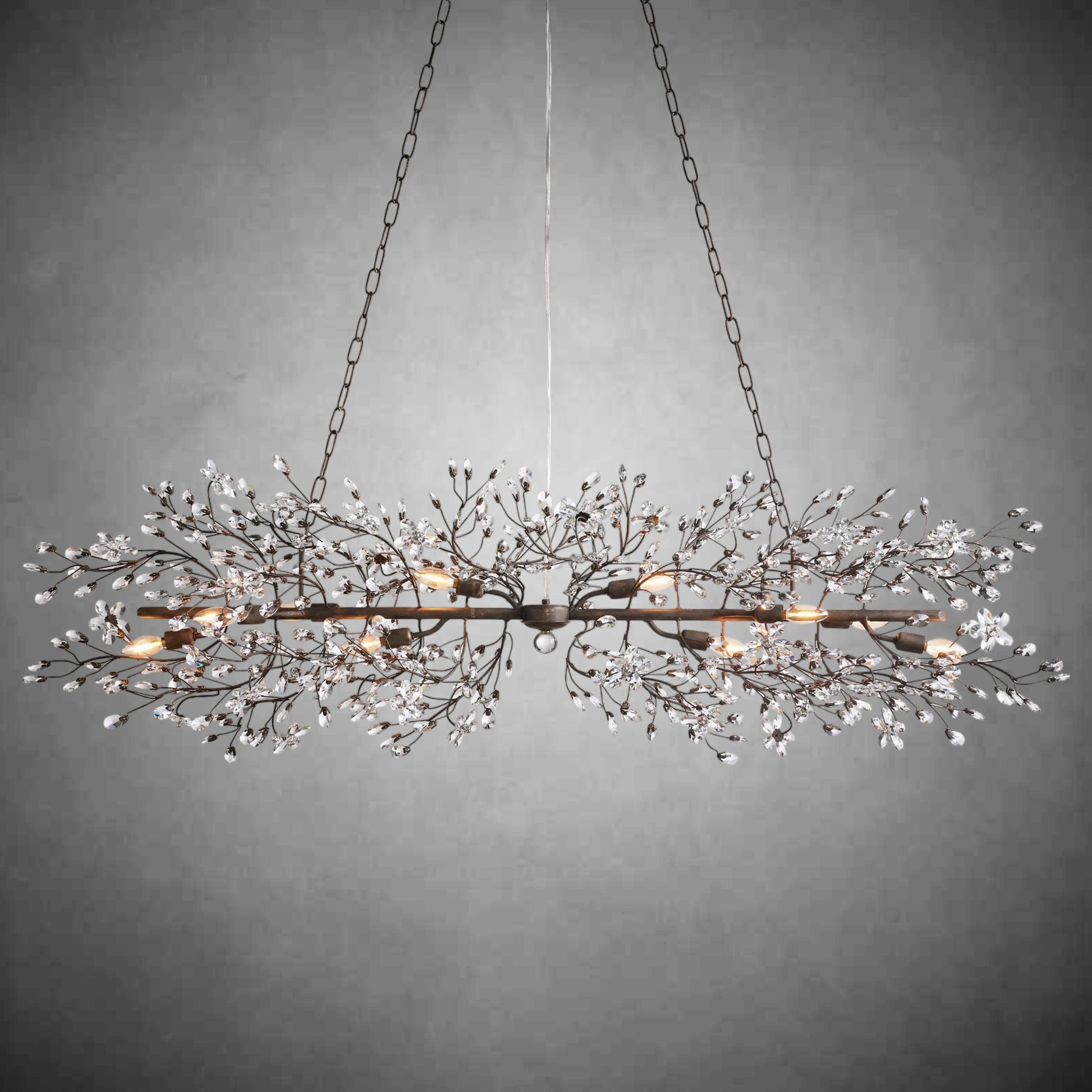 Fiore Linear Chandelier 43''51''68''-Fanci Lamps