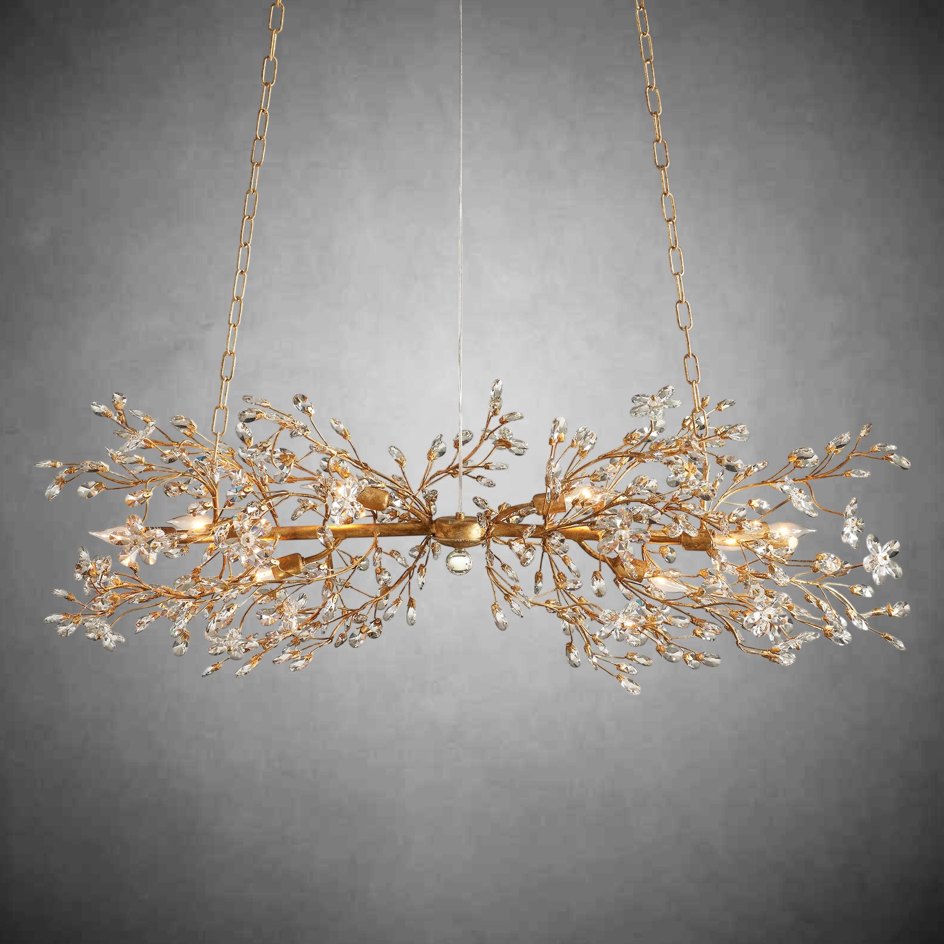 Fiore Linear Chandelier 43''51''68''-Fanci Lamps