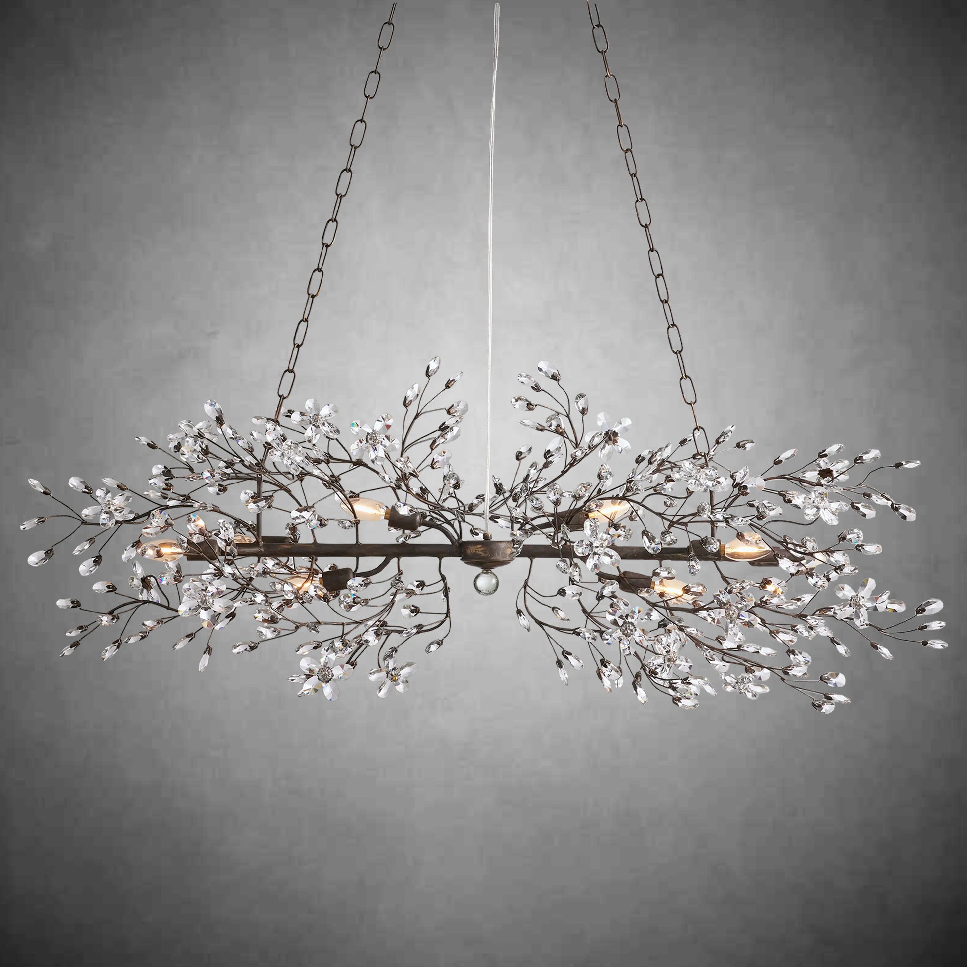 Fiore Linear Chandelier 43''51''68''-Fanci Lamps