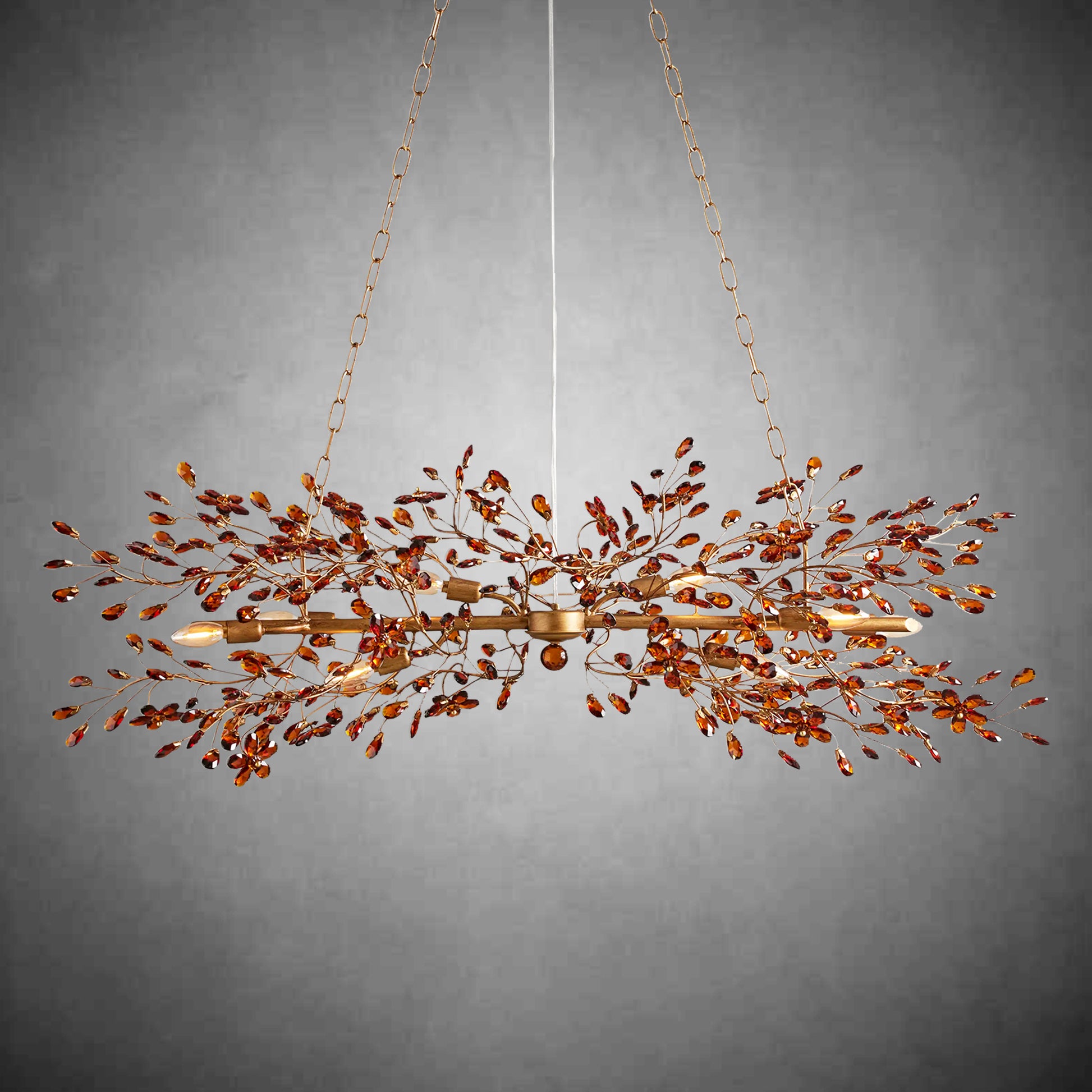 Fiore Linear Chandelier 43''51''68''-Fanci Lamps