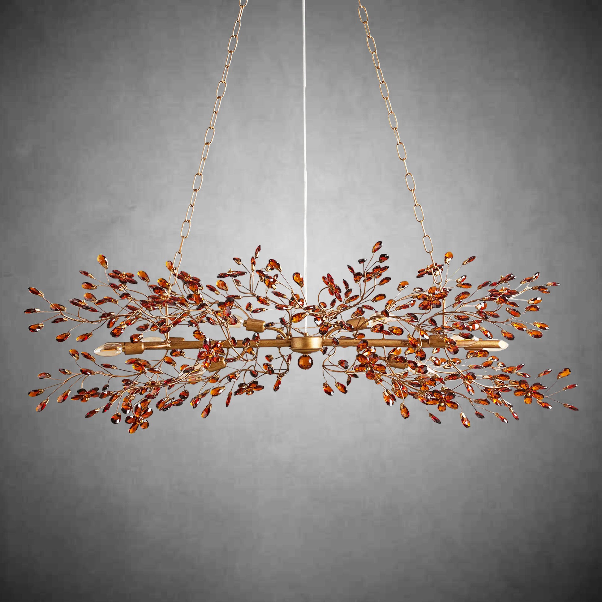 Fiore Linear Chandelier 43''51''68''-Fanci Lamps