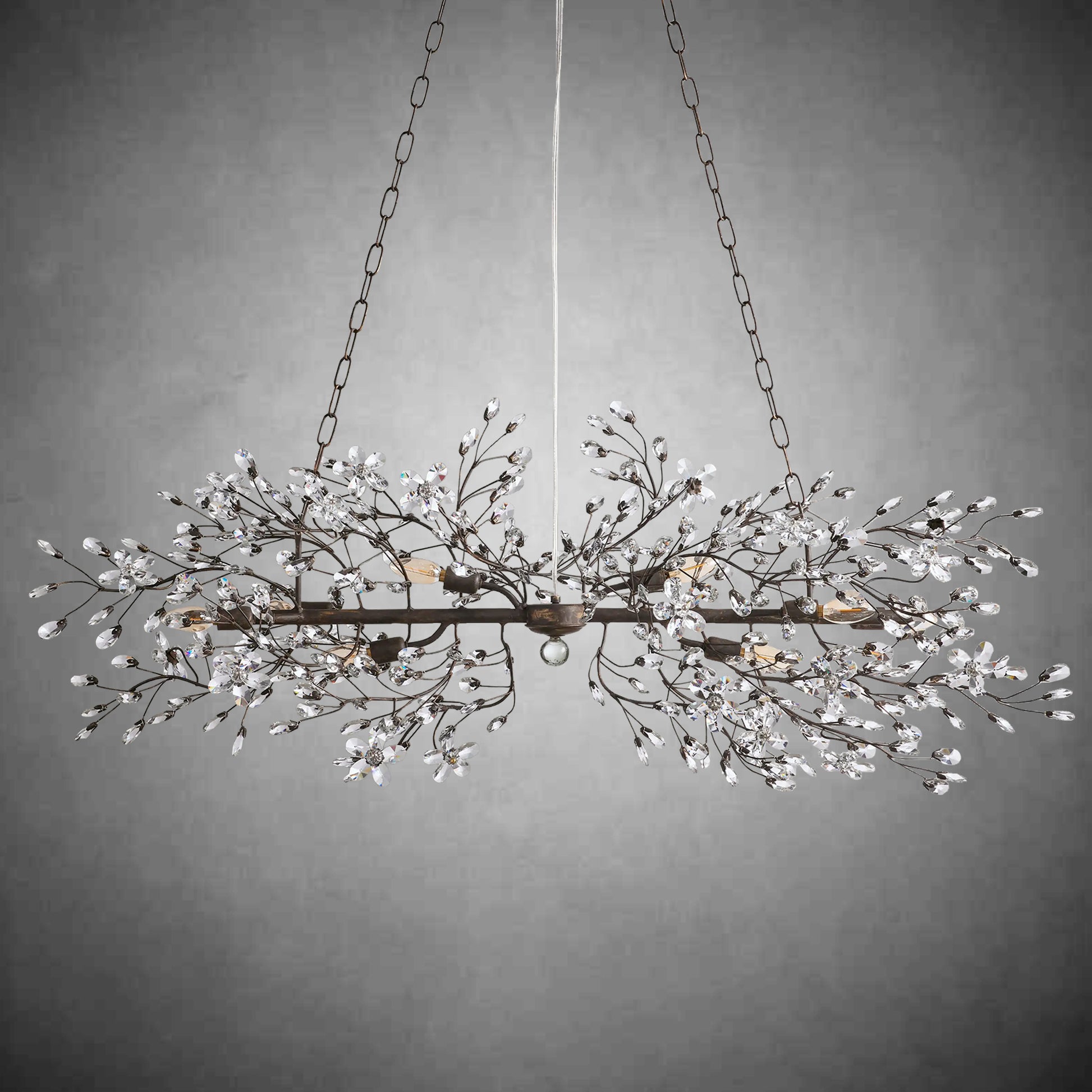 Fiore Linear Chandelier 43''51''68''-Fanci Lamps