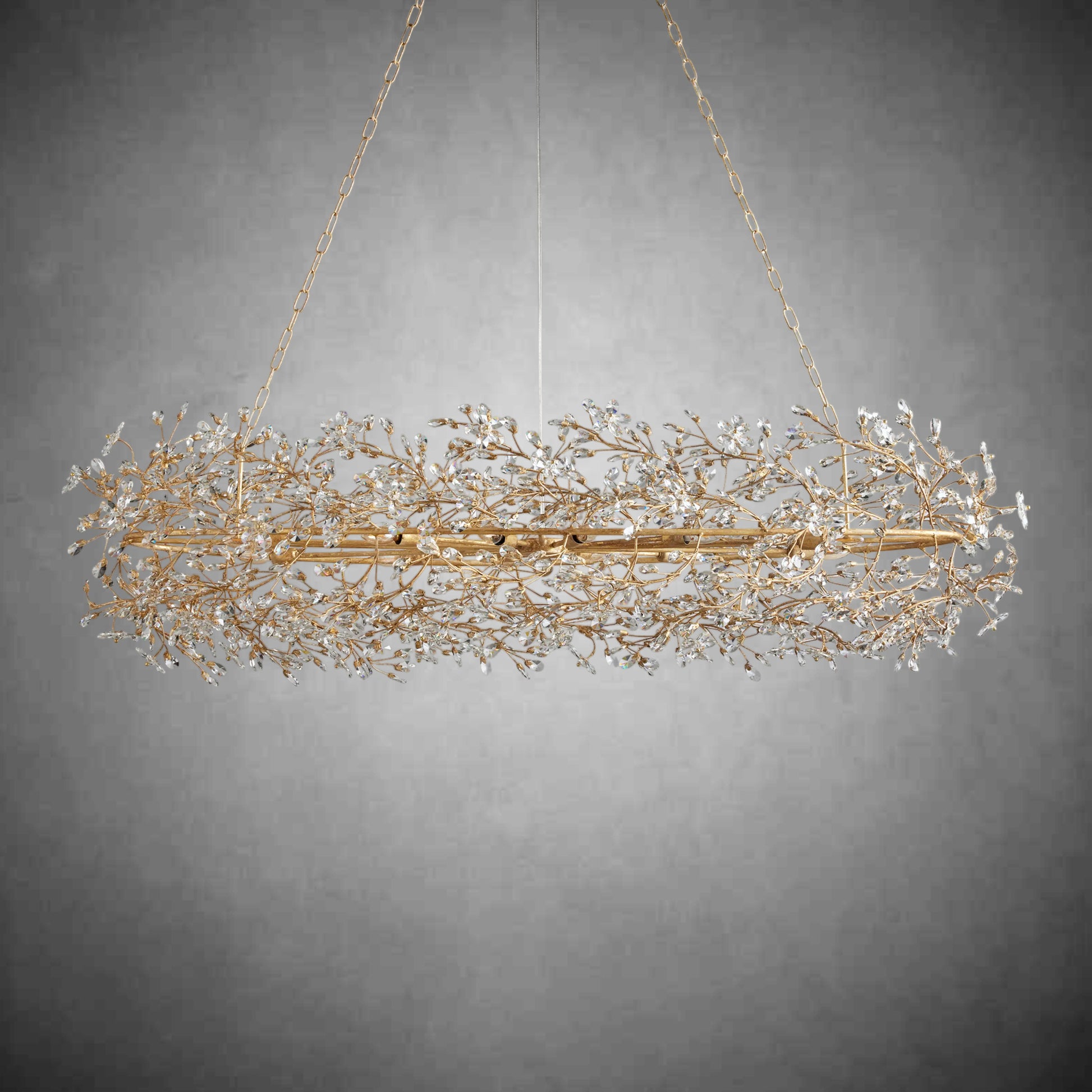 Fiore Oval Chandelier 62''74''-Fanci Lamps