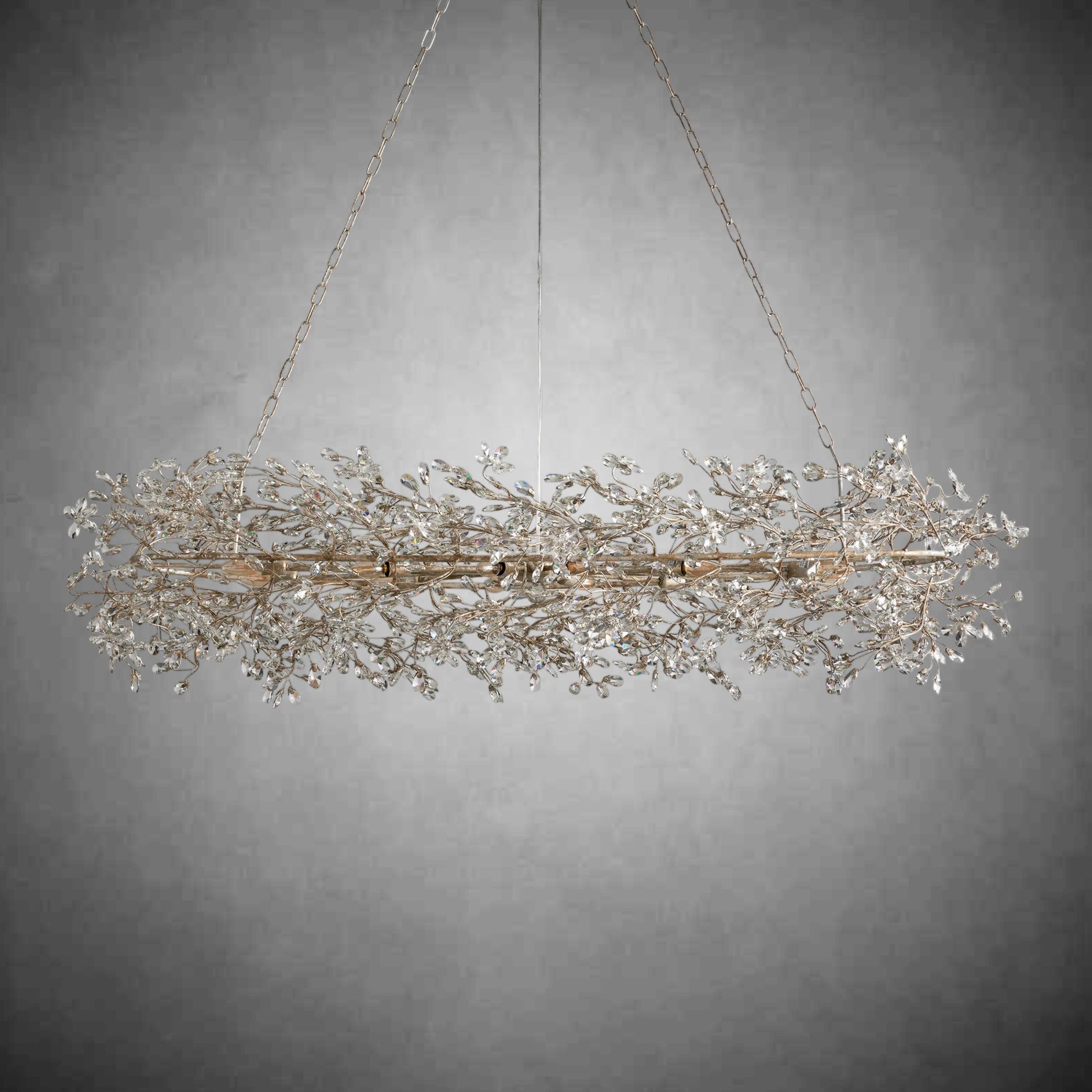 Fiore Oval Chandelier 62''74''-Fanci Lamps