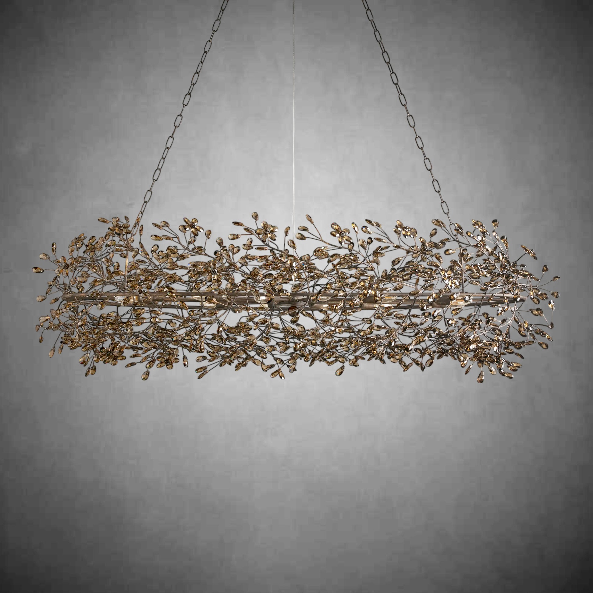 Fiore Oval Chandelier 62''74''-Fanci Lamps