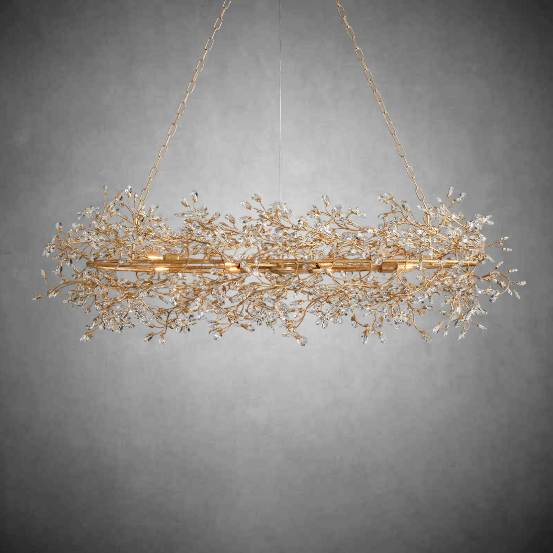 Fiore Oval Chandelier 62''74''-Fanci Lamps