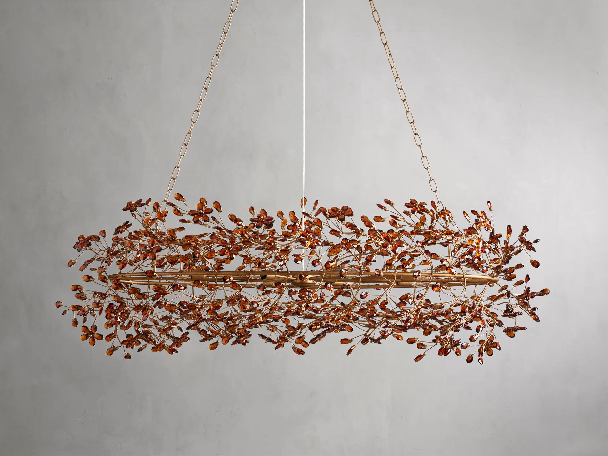 Fiore Oval Chandelier 62''74''-Fanci Lamps