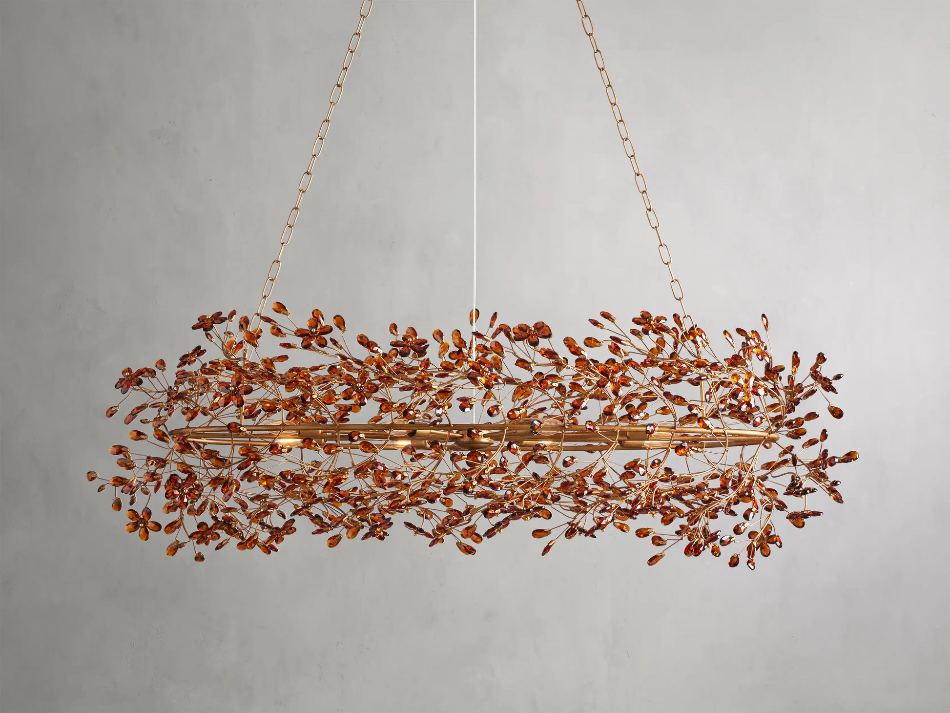 Fiore Oval Chandelier 62''74''-Fanci Lamps