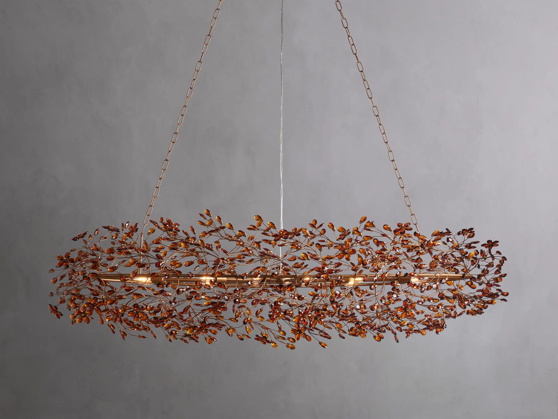 Fiore Oval Chandelier 62''74''-Fanci Lamps