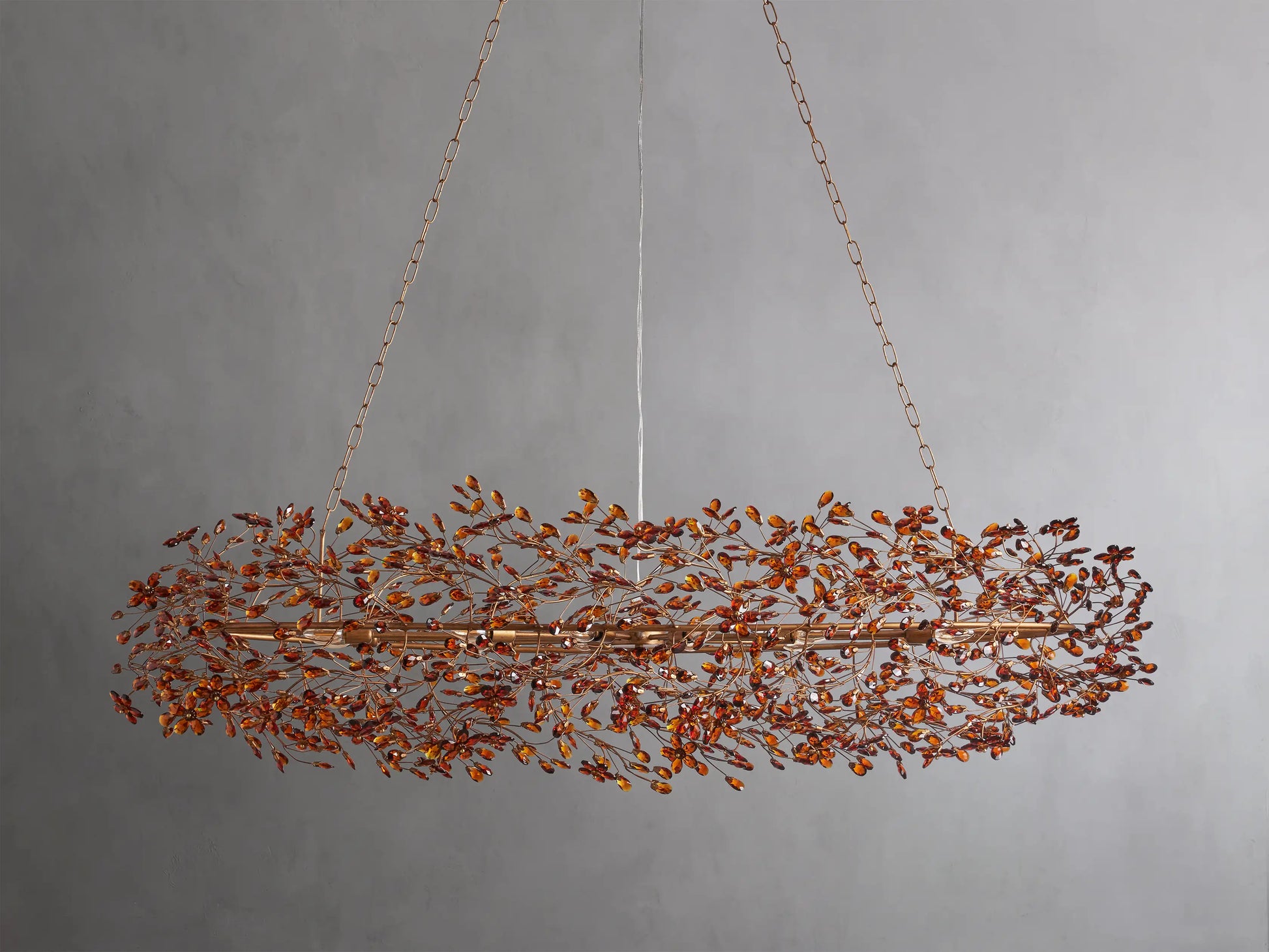 Fiore Oval Chandelier 62''74''-Fanci Lamps