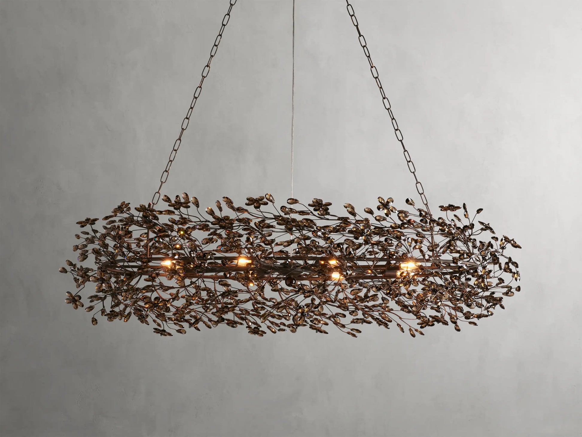 Fiore Oval Chandelier 62''74''-Fanci Lamps