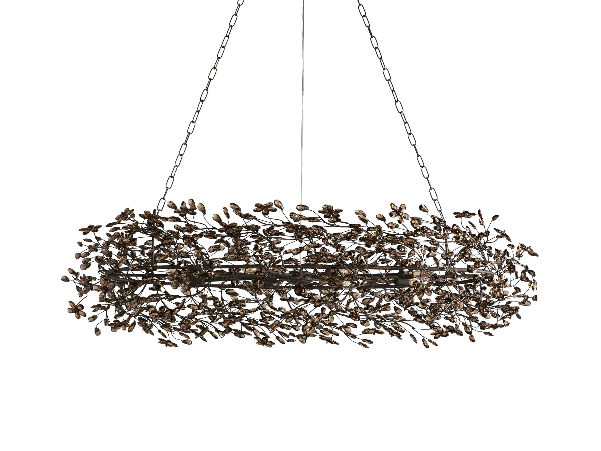 Fiore Oval Chandelier 62''74''-Fanci Lamps