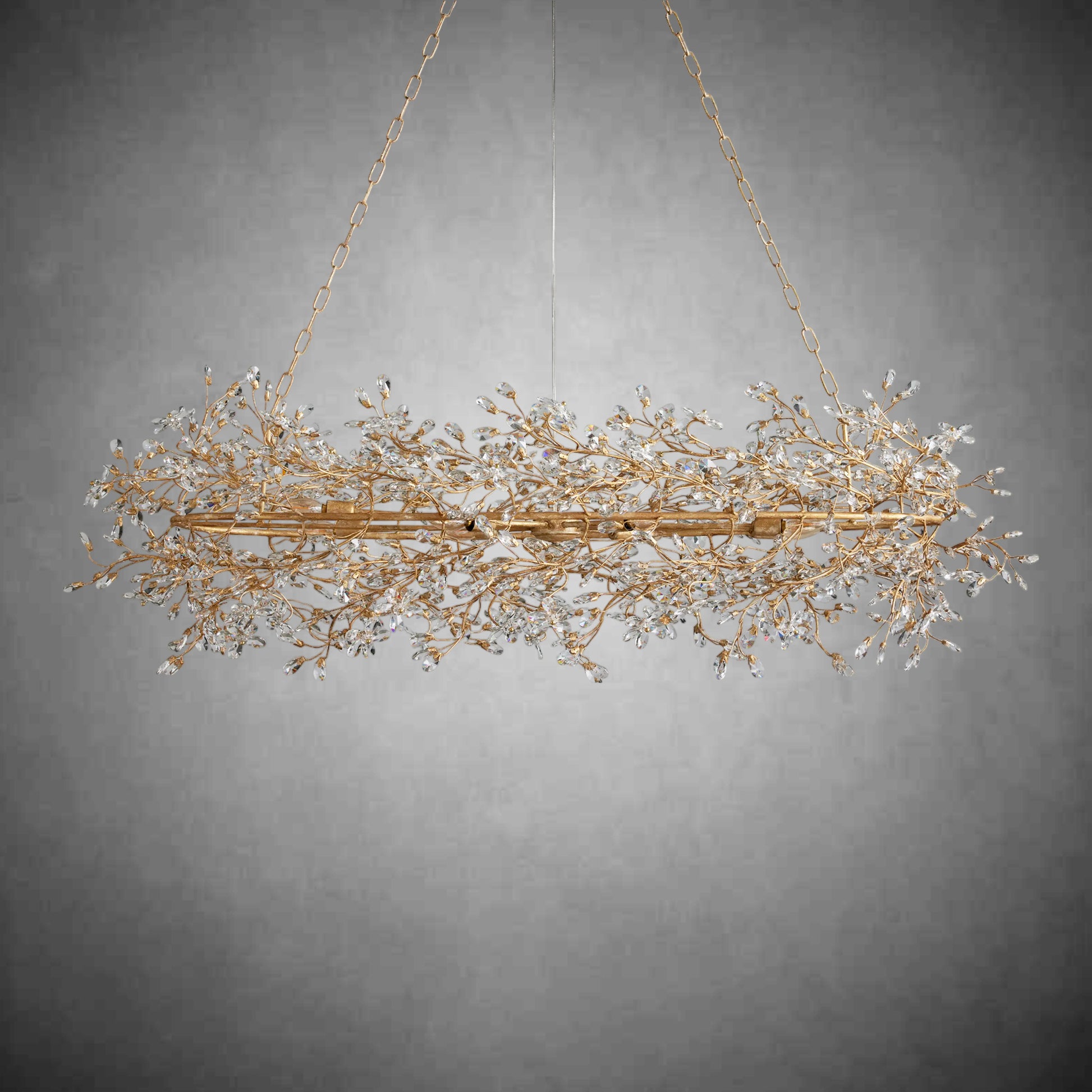 Fiore Oval Chandelier 62''74''-Fanci Lamps