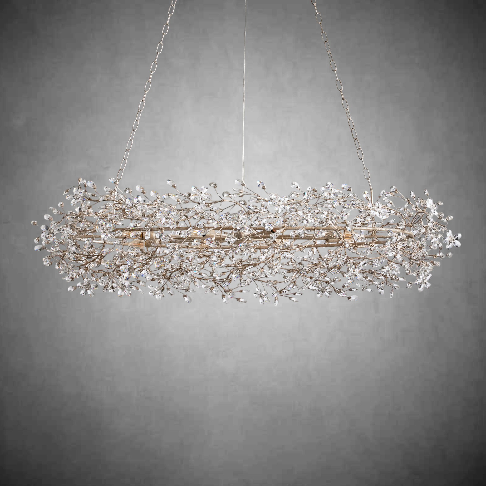 Fiore Oval Chandelier 62''74''-Fanci Lamps