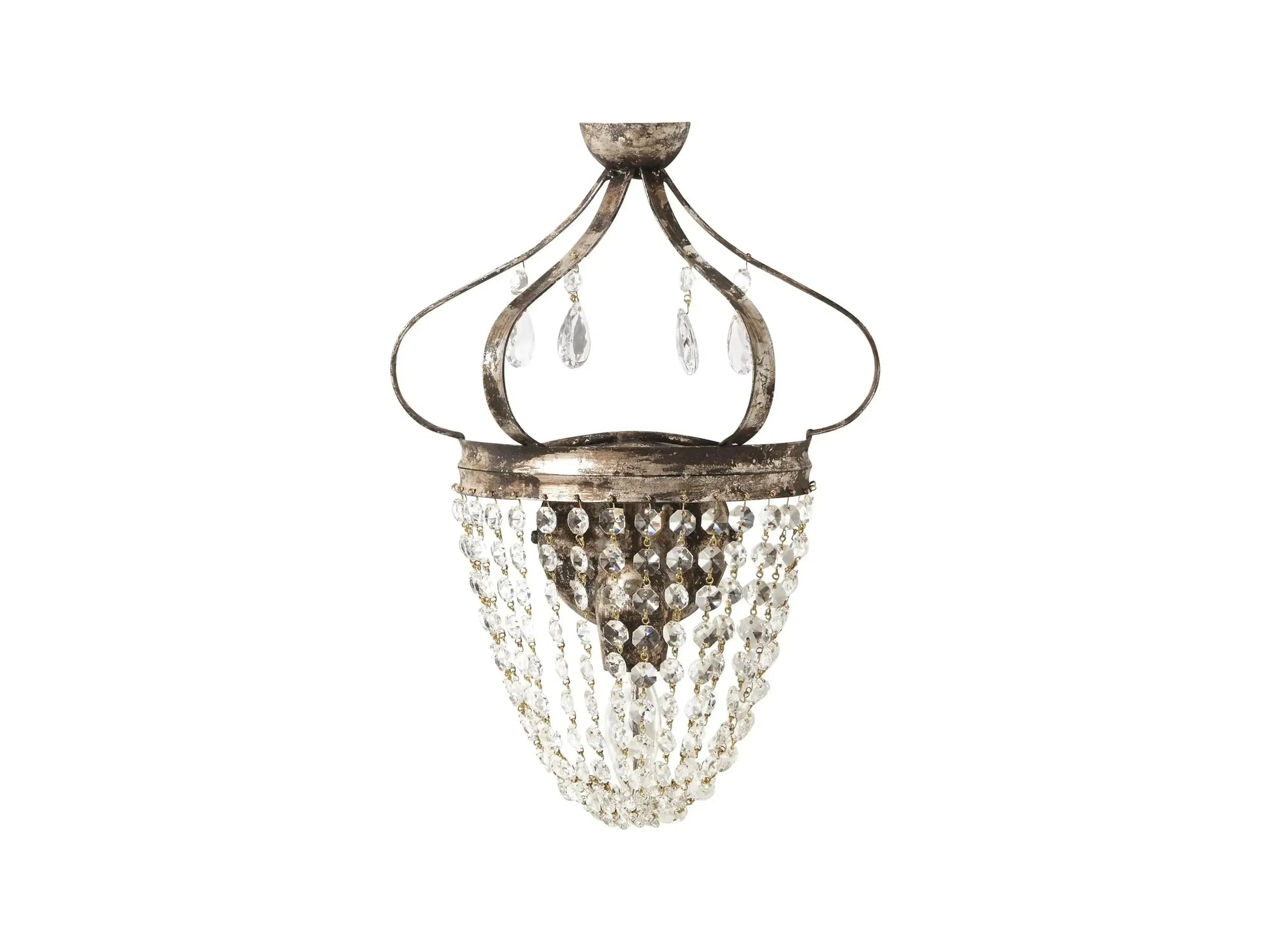 Fotini Iron Wall Sconce in Silver Clay-Fanci Lamps