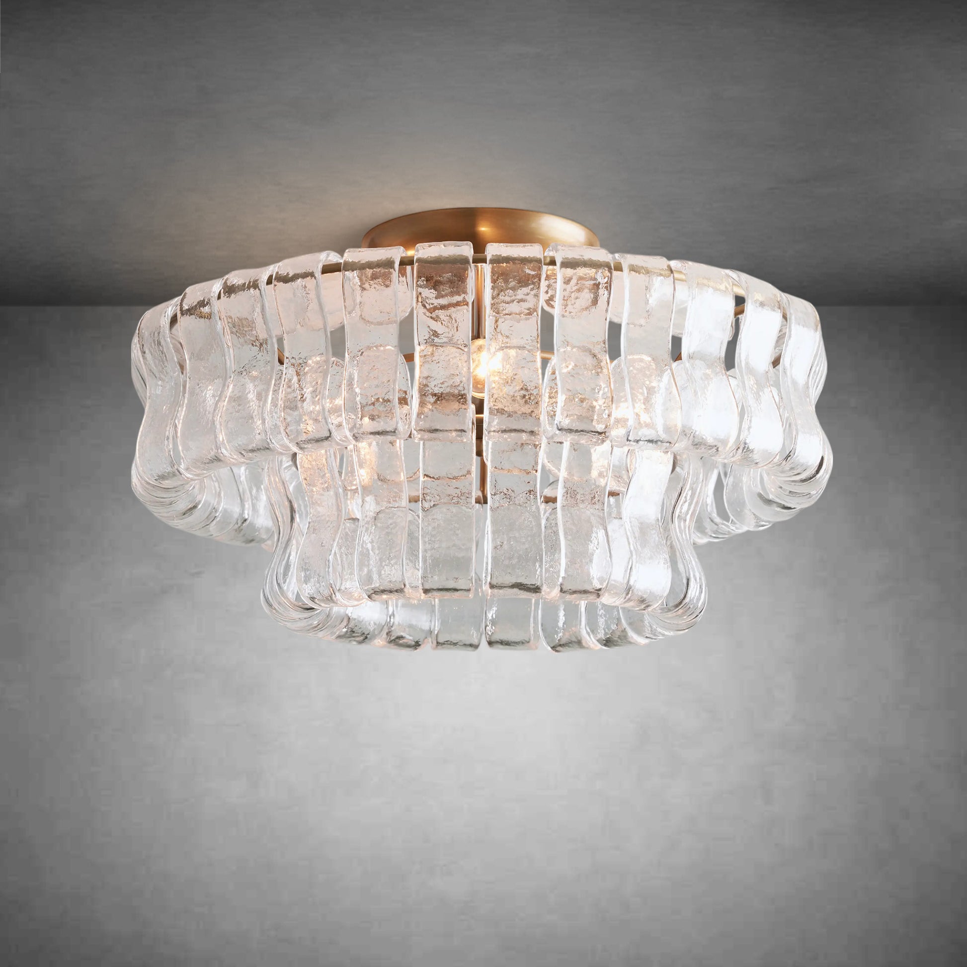 Ghiaccio Flushmount-Fanci Lamps