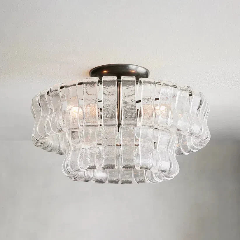 Ghiaccio Flushmount-Fanci Lamps