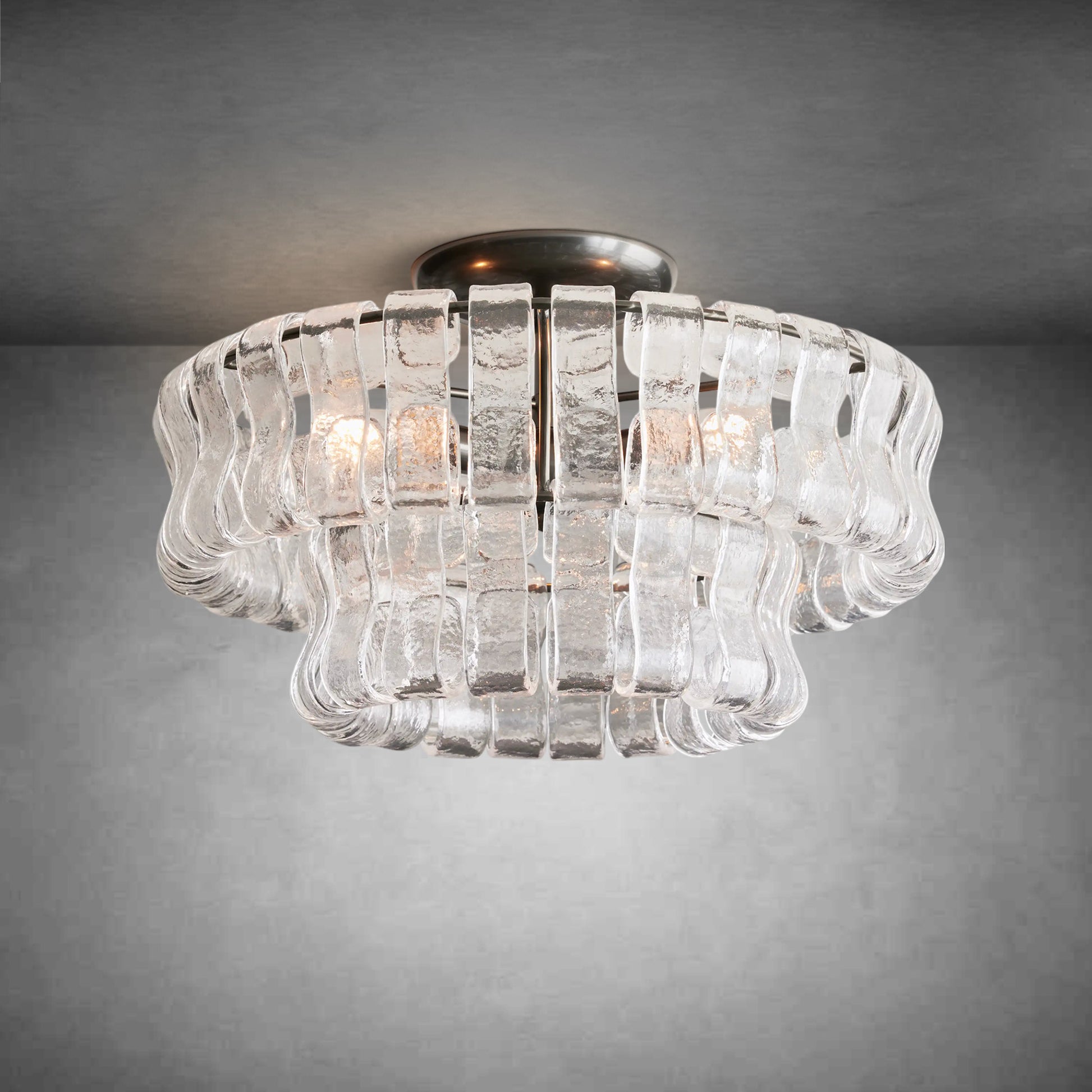 Ghiaccio Flushmount-Fanci Lamps