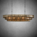 Ghiaccio Oval Chandelier 54''65''-Fanci Lamps