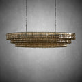 Ghiaccio Oval Chandelier 54''65''-Fanci Lamps