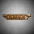 Ghiaccio Oval Chandelier 54''65''-Fanci Lamps