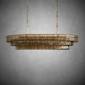 Ghiaccio Oval Chandelier 54''65''-Fanci Lamps