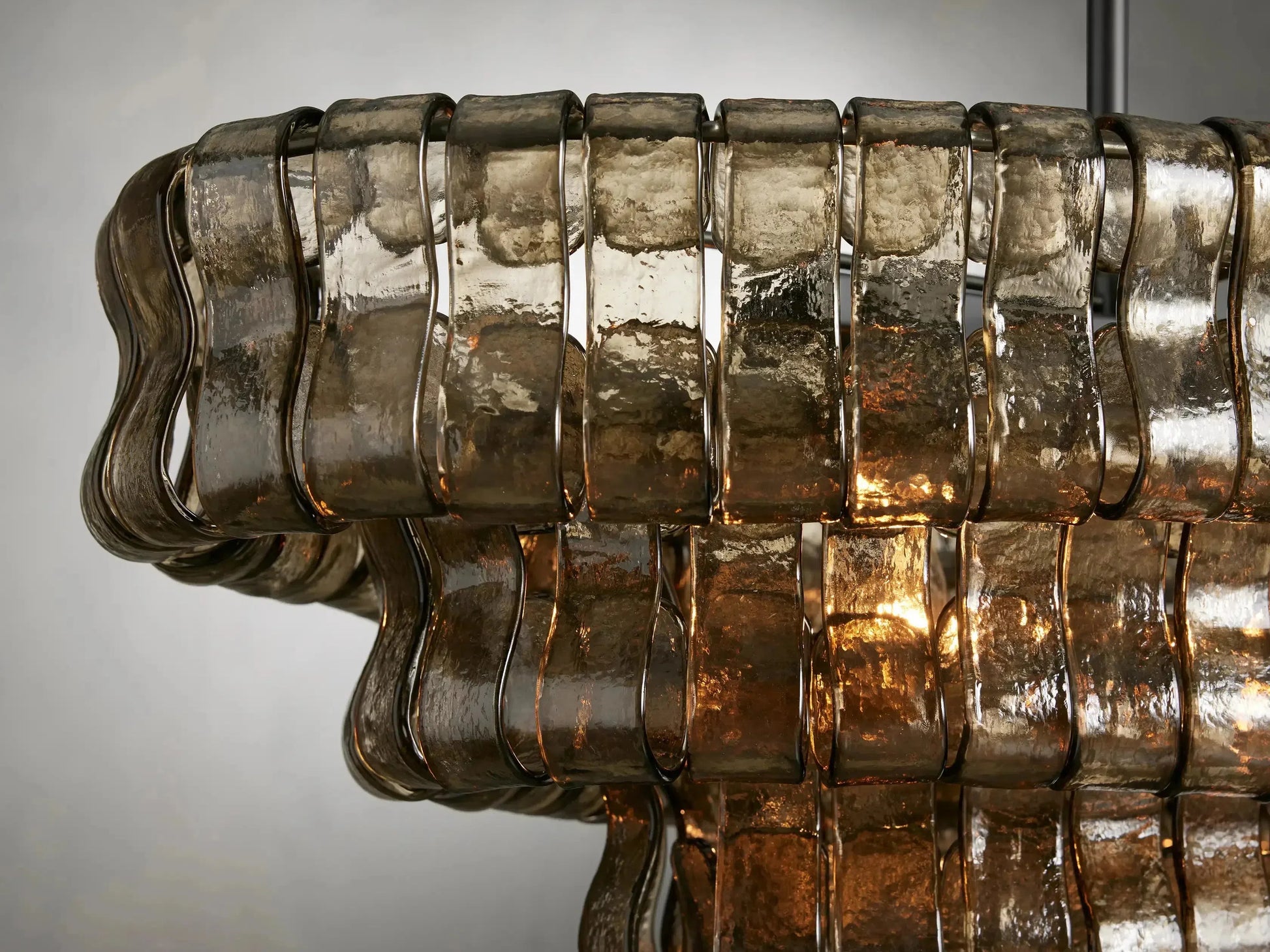 Ghiaccio Oval Chandelier 54''65''-Fanci Lamps