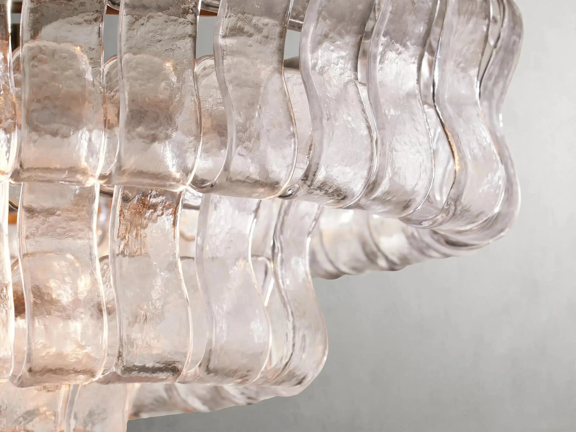 Ghiaccio Oval Chandelier 54''65''-Fanci Lamps