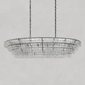 Ghiaccio Oval Chandelier 54''65''-Fanci Lamps