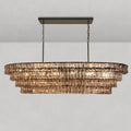 Ghiaccio Oval Chandelier 54''65''-Fanci Lamps